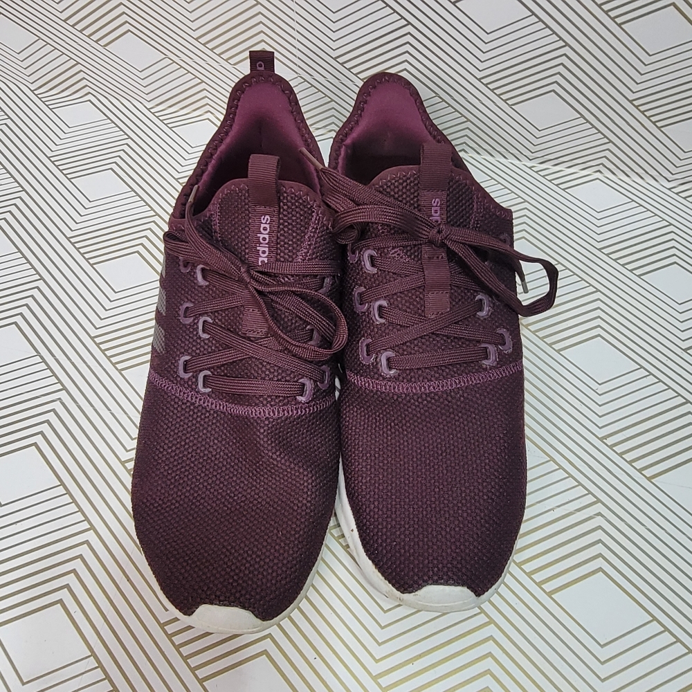 Adidas Cloudfoam Women's Size 10 Red Burgundy Running Shoes Sneakers EE8076. - Picture 3 of 7